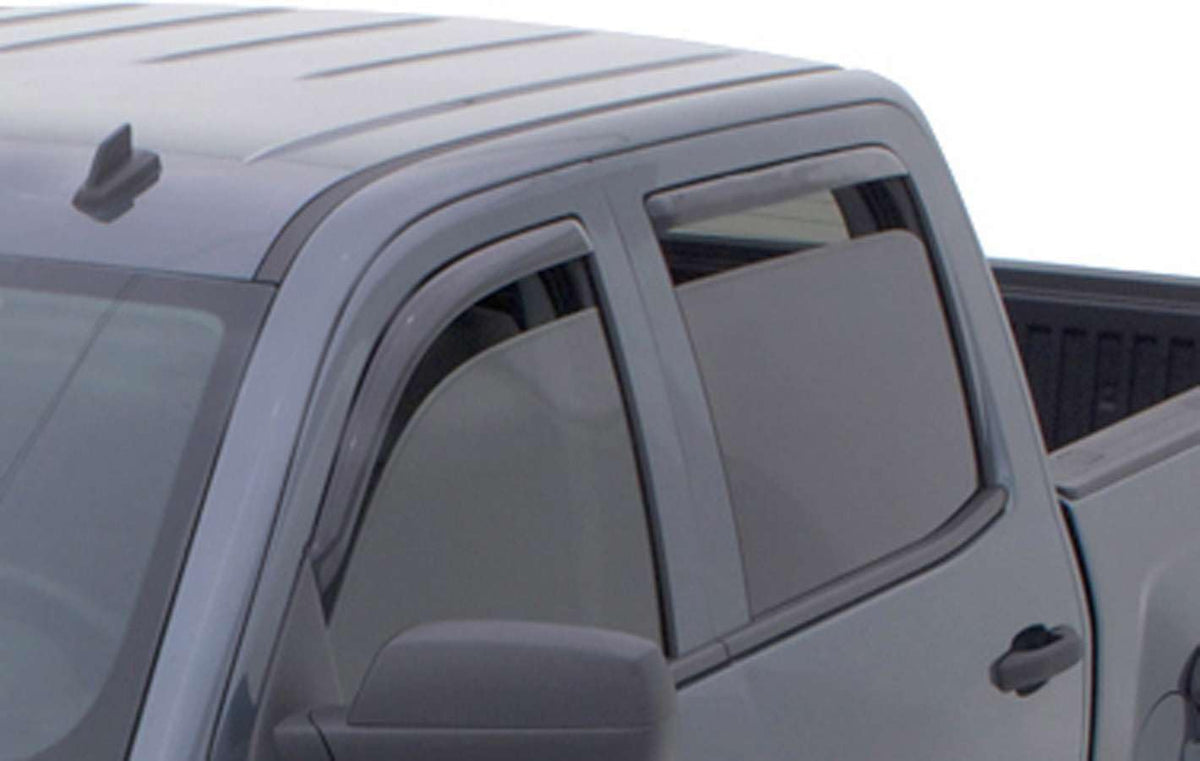 Auto Ventshade close-up of in-channel mount, highlights secure no-drill fit