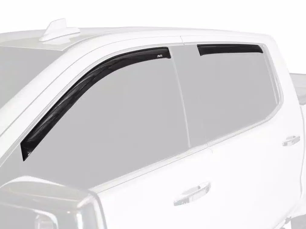 AVS lifestyle shot of Ram truck window slightly open with visor ventilating cabin
