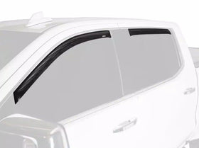 AVS lifestyle shot of Ram truck window slightly open with visor ventilating cabin