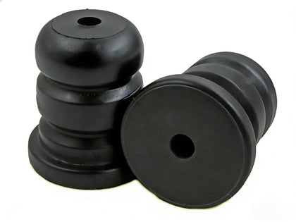 Autoacc front view of rear bump stops showing fit and easy replacement benefit