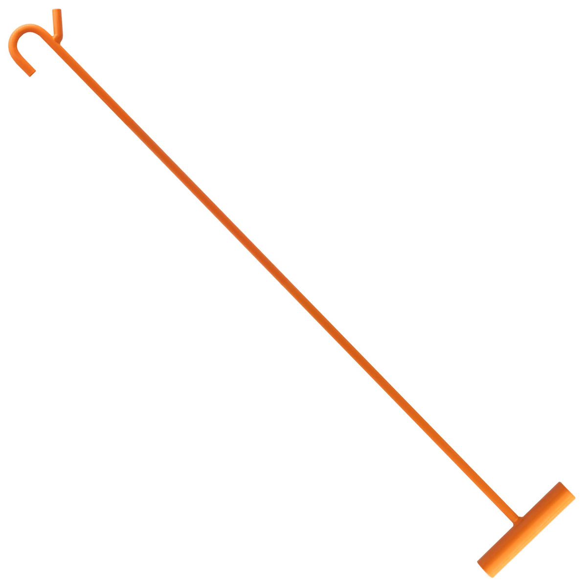 AUTOAlkins front view of puller showing full-length and hook, ready to use