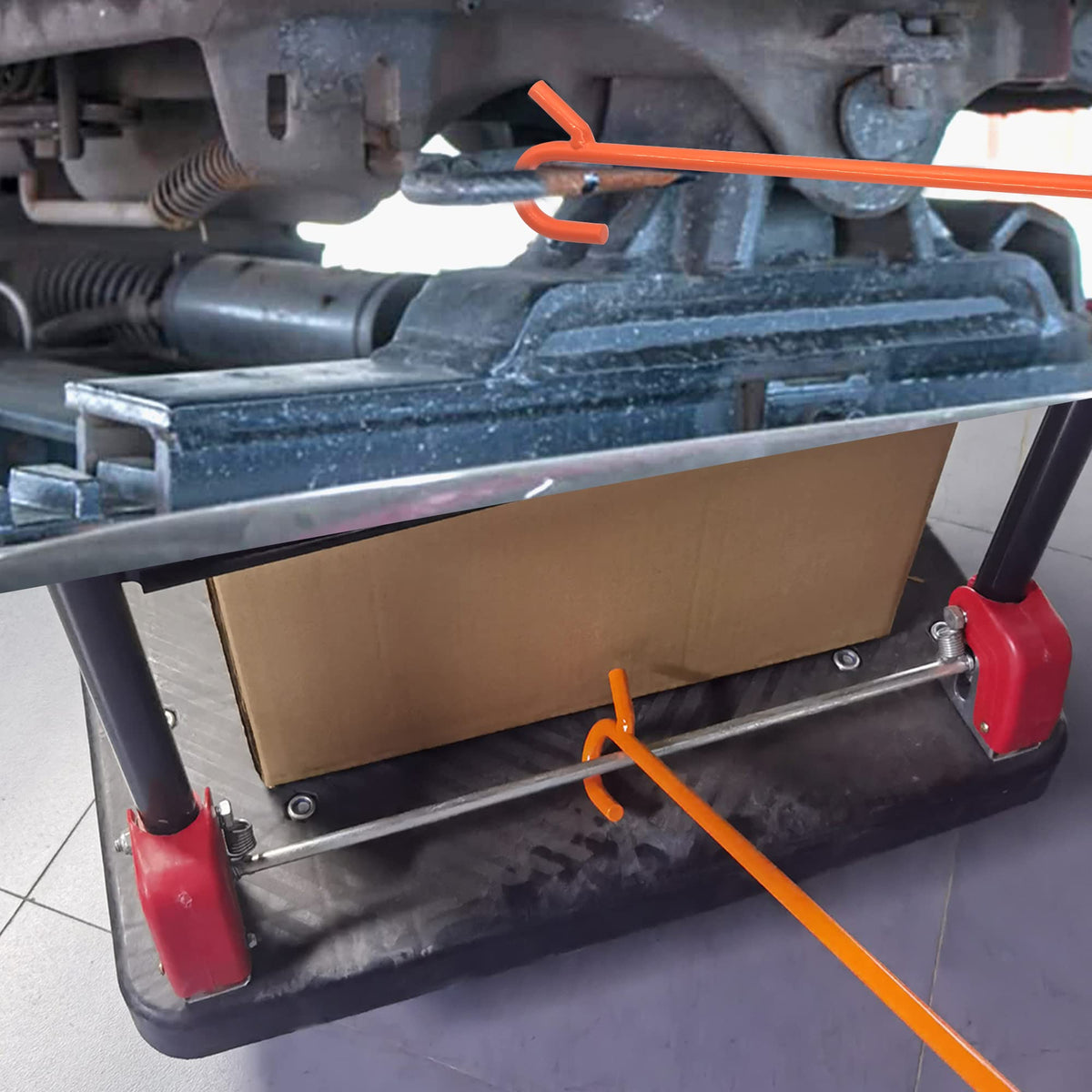 AUTOAlkins stored beside truck cab demonstrating easy on-road access