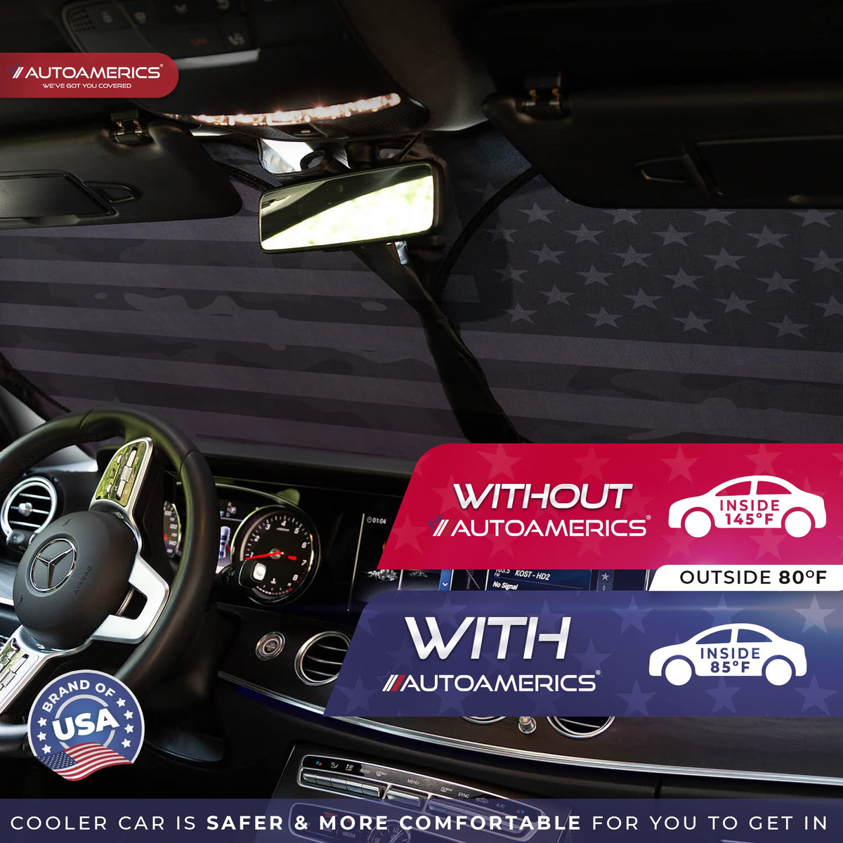 AUTOAMERICS anti-slip dash pad holding phone and keys offering organization benefit