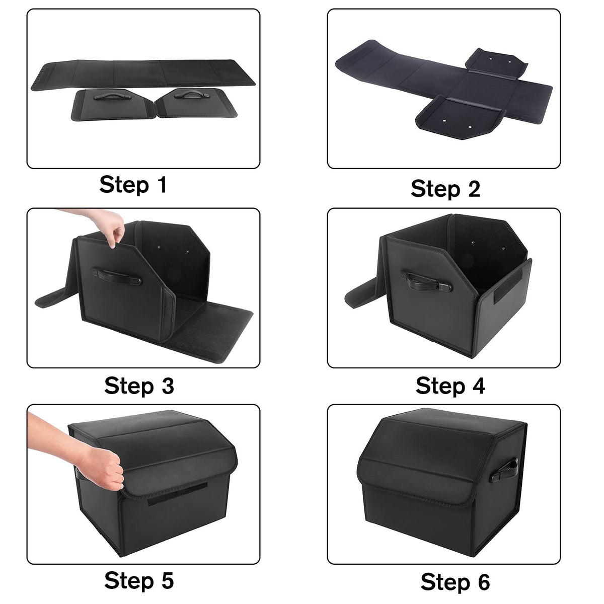 AUTOARK top view with zippered cover open showing secure storage benefit