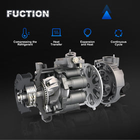 AUTOBABA compressor next to ruler showing compact scale for easy handling and planning