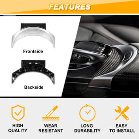 AUTOBABA console cover underside showing snap-in clips for secure attachment