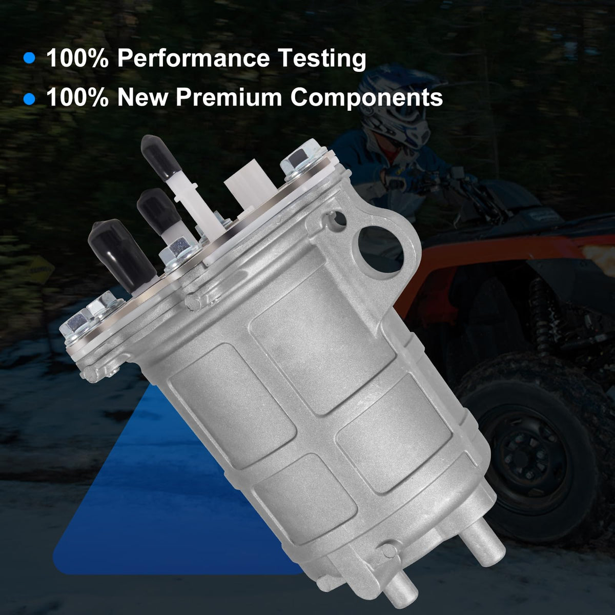 AUTOBABA mounting flange closeup displaying bolt pattern accuracy