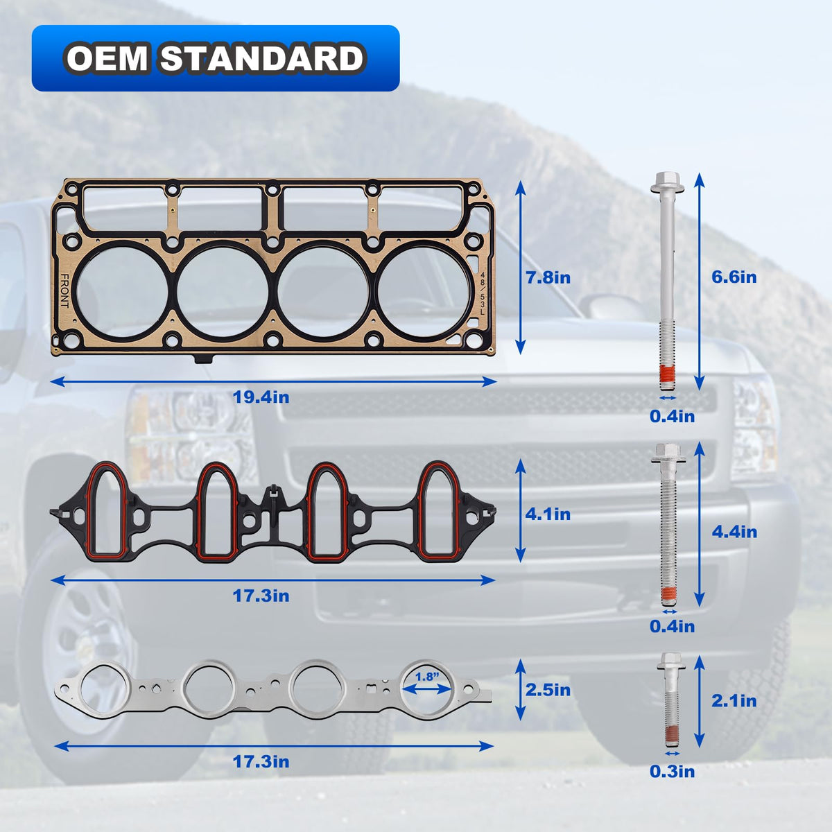 AUTOBABA multi-layer steel head gasket close-up showing durable sealing surface for reliability