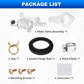 AUTOBABA hose clamp and retaining clip parts laid out for quick installation benefit