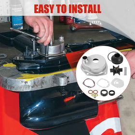 AUTOBABA kit installed in a MerCruiser sterndrive restoring cooling function