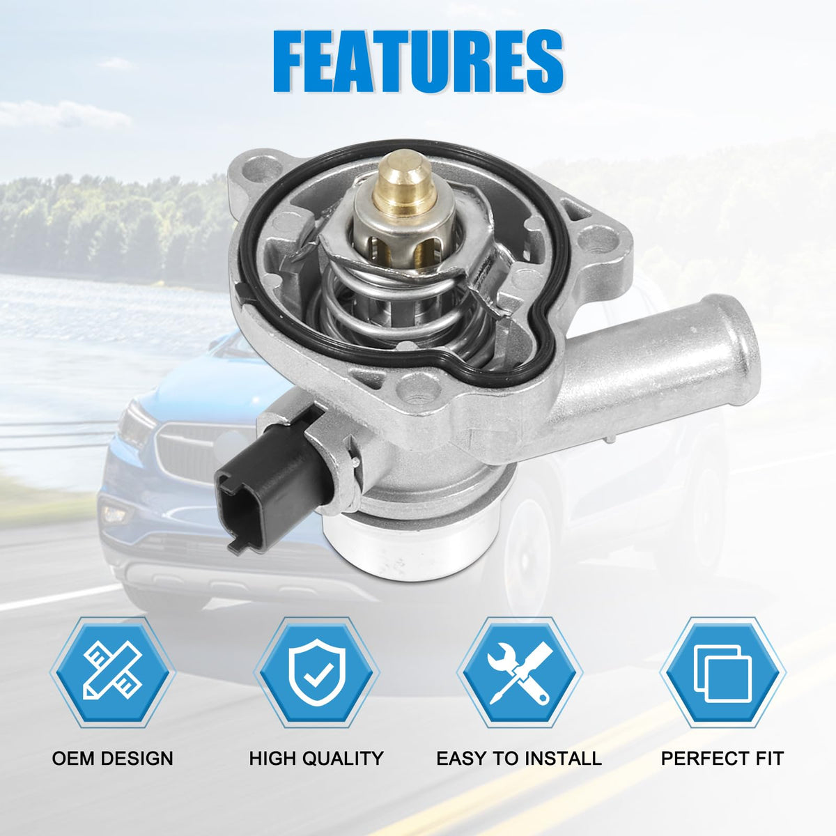 AUTOBABA installed in engine bay illustrating OEM-style fit and restored cooling benefit