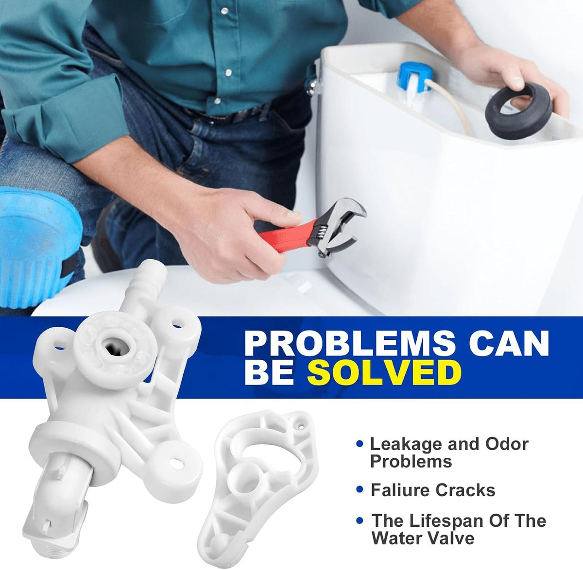 AUTOBABA valve installed in an RV toilet demonstrating proper fit and leak prevention