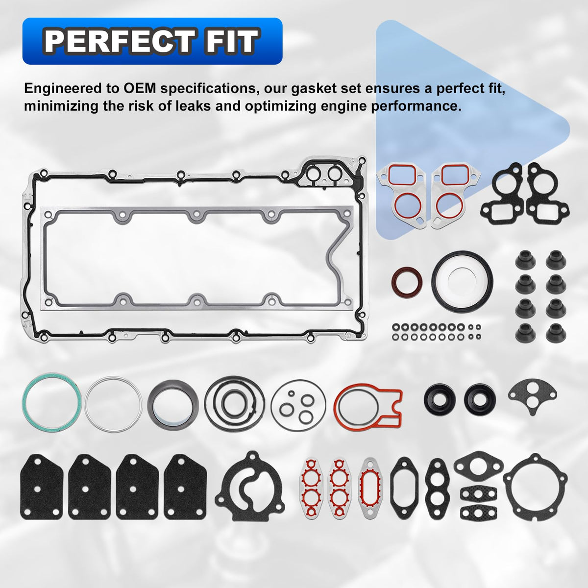 AUTOBABA installed head gasket in workshop restoring engine sealing performance