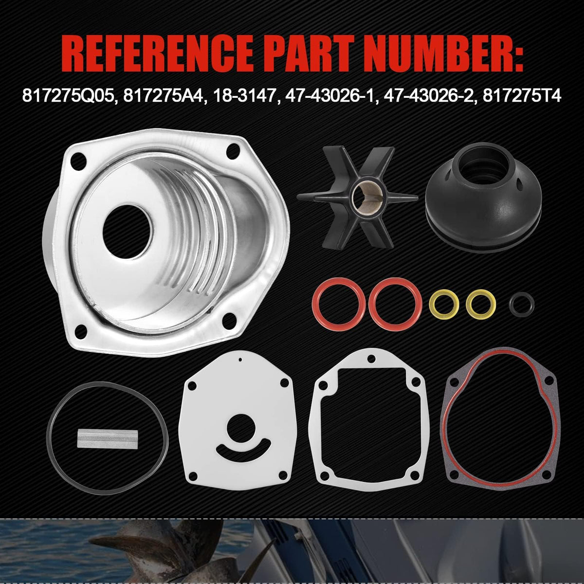 AUTOBABA parts beside ruler showing scale for correct part verification
