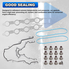 AUTOBABA gasket next to ruler showing accurate OEM-sized fit