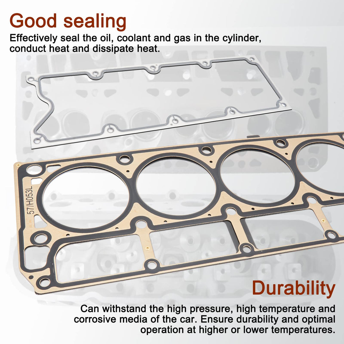AUTOBABA valve cover seals detail highlighting precise fit and leak prevention