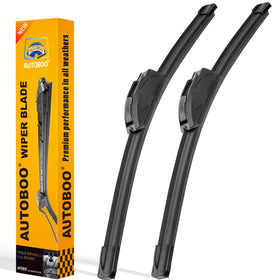 AUTOBOO front packaging showing 24" and 20" blades and clear benefit