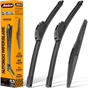 AUTOBOO front blades in package showing complete replacement set and fit