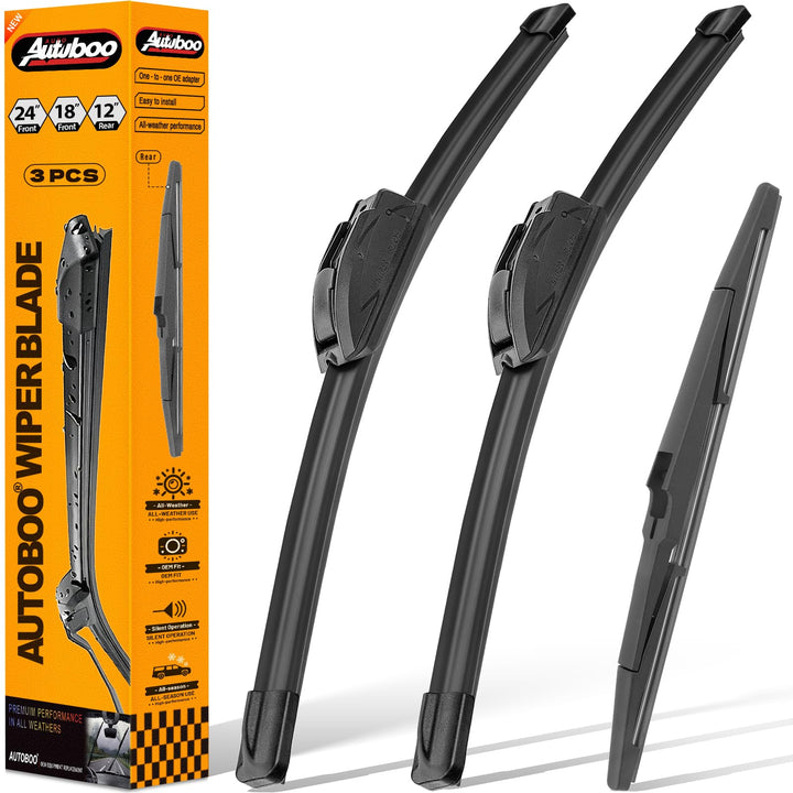 AUTOBOO complete blade set in packaging showing correct fitment