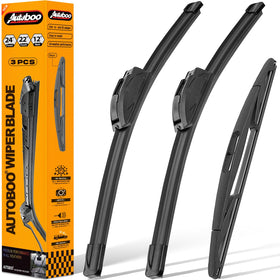 AUTOBOO front packaging showing complete 3-blade Ford Flex kit and fitment