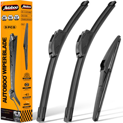 AUTOBOO front packaging showing full three-blade replacement kit
