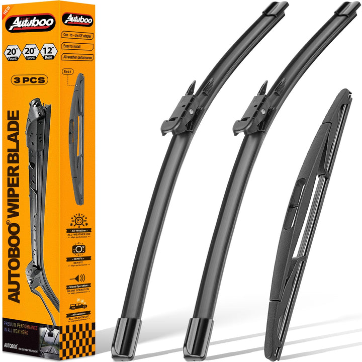 AUTOBOO front packaging showing full wiper kit and clear labeling
