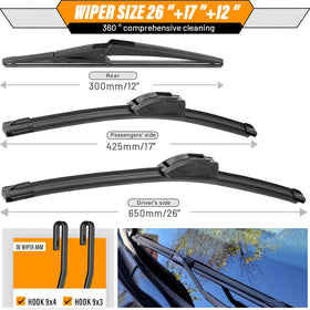 AUTOBOO installed 26-inch driver blade improving front visibility