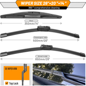 AUTOBOO driver-side blade fitted on Subaru Ascent improving road visibility