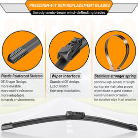 AUTOBOO blade mounted on a Mazda CX-5 windshield, improved rainy visibility