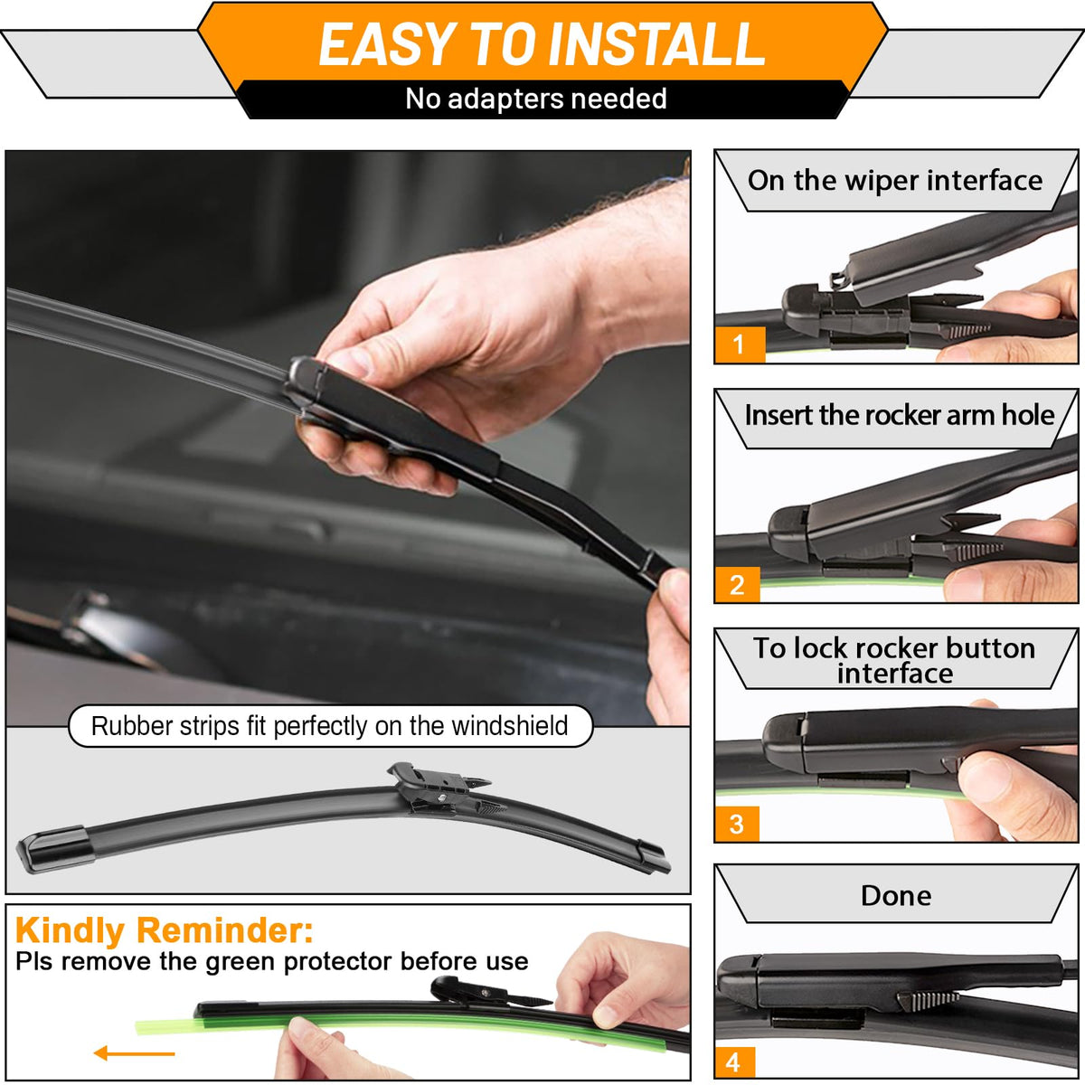 AUTOBOO opened package containing left and right blades ready to install