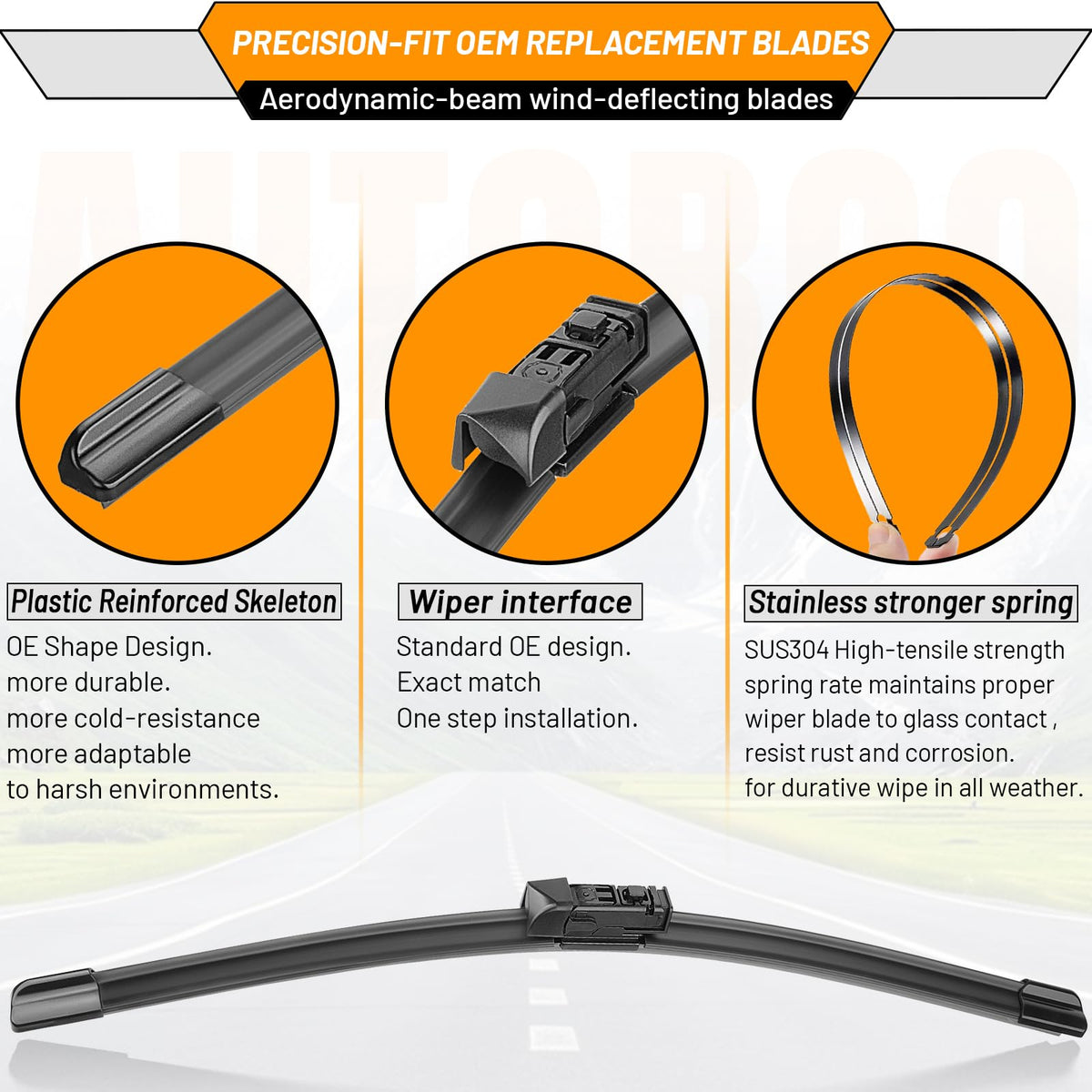 AUTOBOO rear wiper on BMW X3 trunk glass ensuring clear rear view