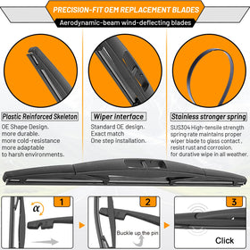 AUTOBOO top-lock attachment detail for easy install and secure fit benefit