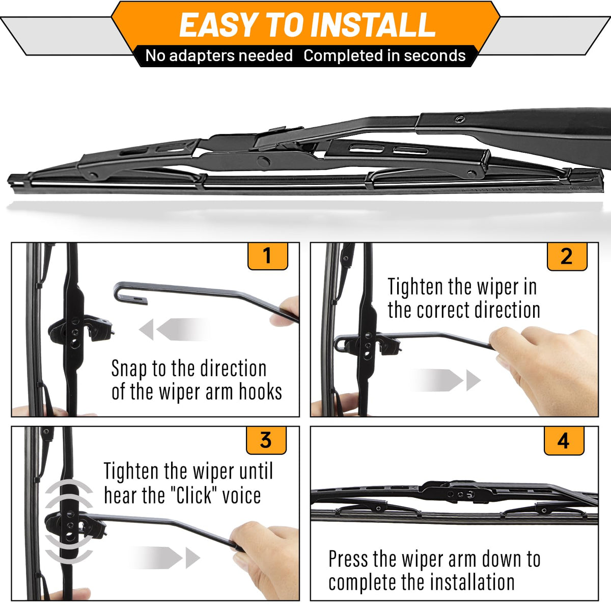 AUTOBOO wiper clearing rain spray showing reliable wet-weather performance