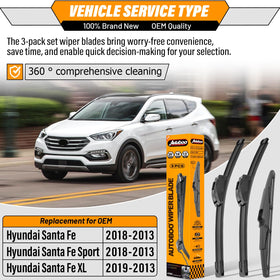 AUTOBOO wiper blades side-by-side highlighting balanced design