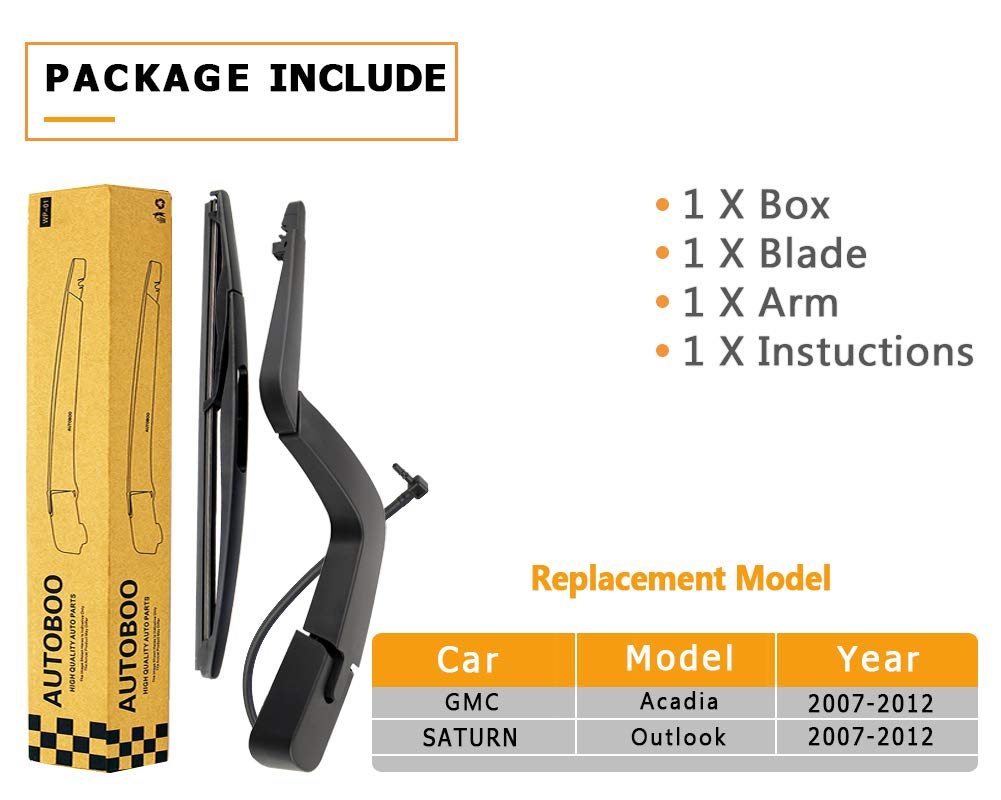 AUTOBOO rear wiper in driving scene improving visibility in rain