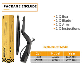AUTOBOO rear wiper in driving scene improving visibility in rain