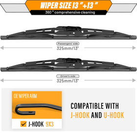 AUTOBOO wiper mounted on Wrangler windshield restoring clear visibility