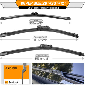 AUTOBOO wiper installed on BMW X3 windshield improving visibility