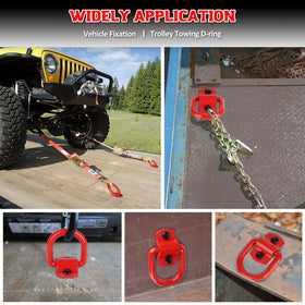 AUTOBOTS D ring in truck bed securing equipment illustrating reliable load control