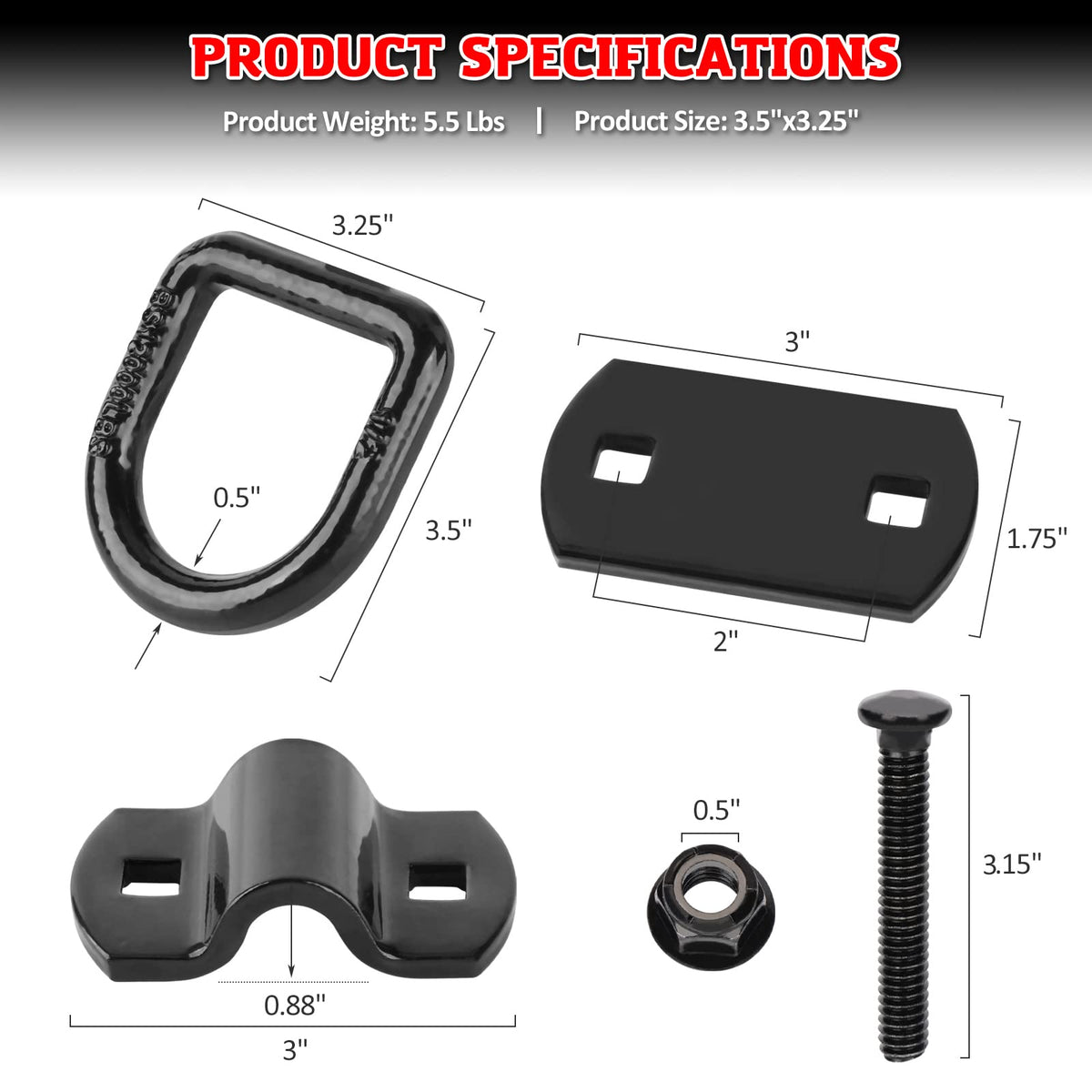 AUTOBOTS side profile showing coated finish and robust ring shape resisting corrosion