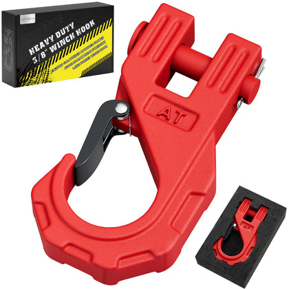 AUTOBOTS front view winch hook showing robust profile and quick hookup benefit