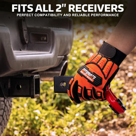 AUTOBOTS hitch mounted on truck receiver for versatile towing and recovery benefit