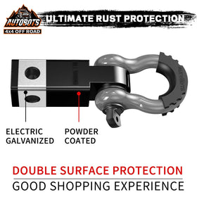 AUTOBOTS hitch receiver mounted on truck demonstrating secure towing capability