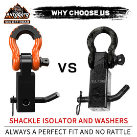 AUTOBOTS silicone isolator and washer protecting paint and reducing rattle