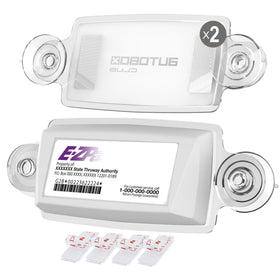 AUTOBOXCLUB front packaging showing two EZ Pass holders and benefits