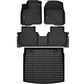 AutoBull front row mats flat lay showing custom fit and protection