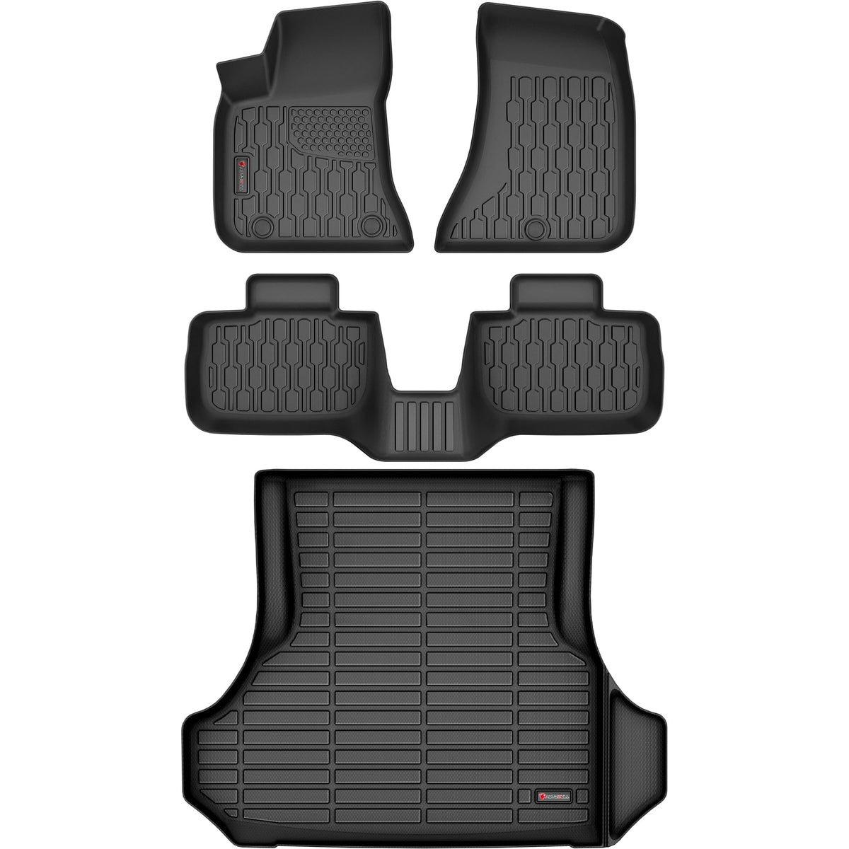 AutoBull front-row mats showing precise fit and carpet protection