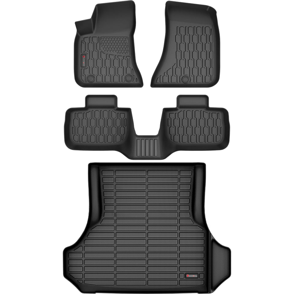 AutoBull front-row mats showing precise fit and carpet protection