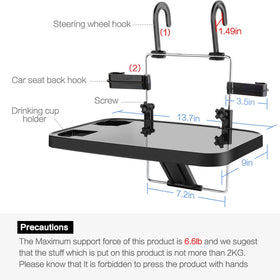 AutoChoice folded tray stored in trunk saving space and simplifying travel storage