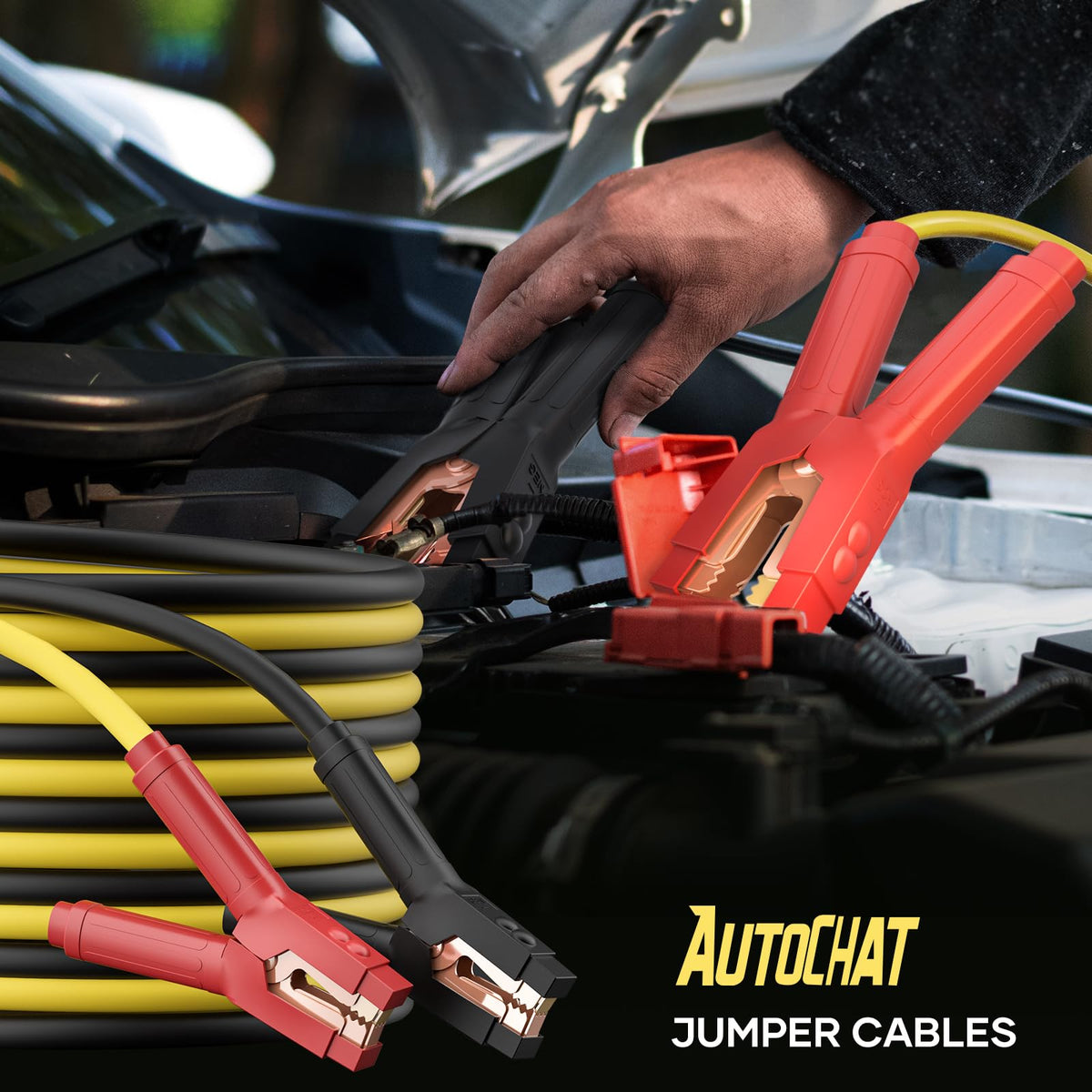 AutoChat included terminal brushes and gloves for safe cleaning and handling